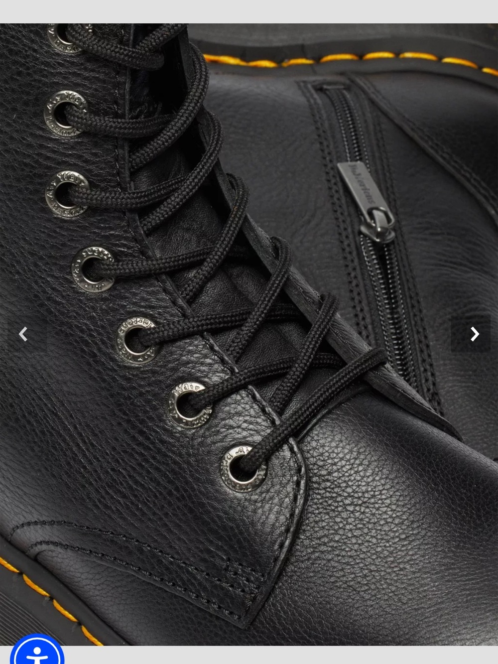 Dr. Martens Black Platform Jardon III Lace-Up BOOTS- size US 7/EU 38 - Picture 5 of 12
